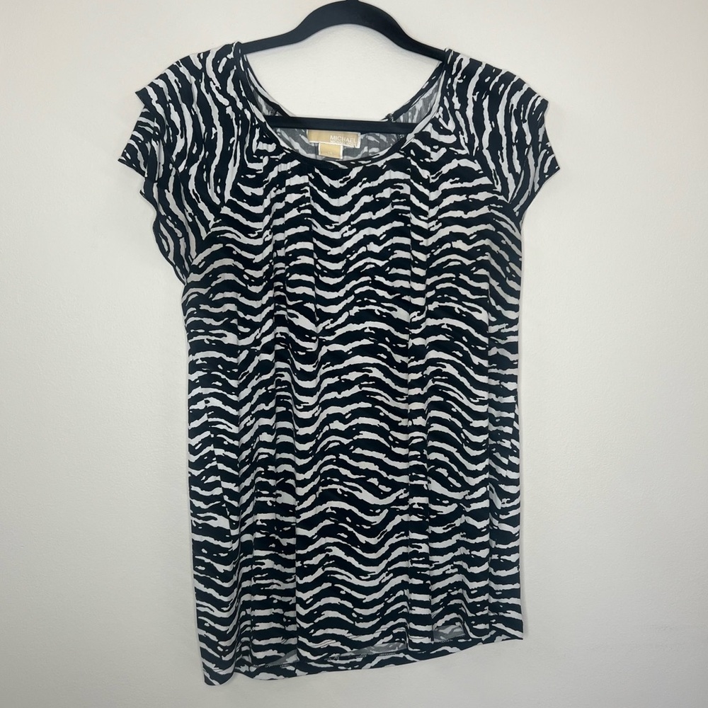 Michael Kors Top Blouse Zebra Print